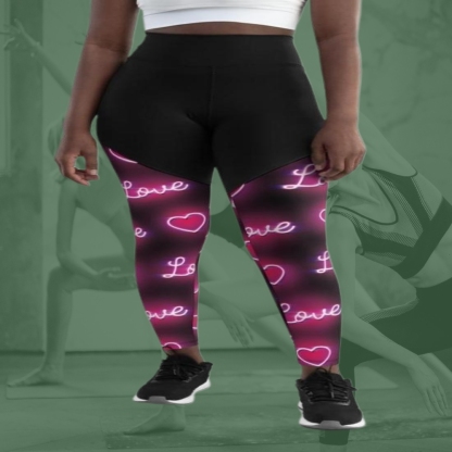 Neon Love Women Compression Legging