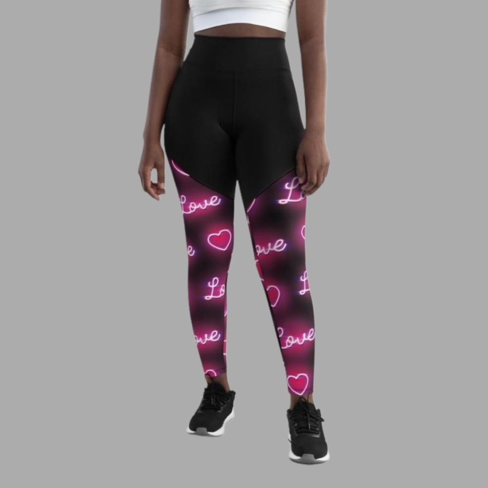 Neon Love Women Compression Legging