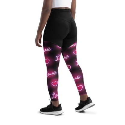 Neon Love Women Compression Legging