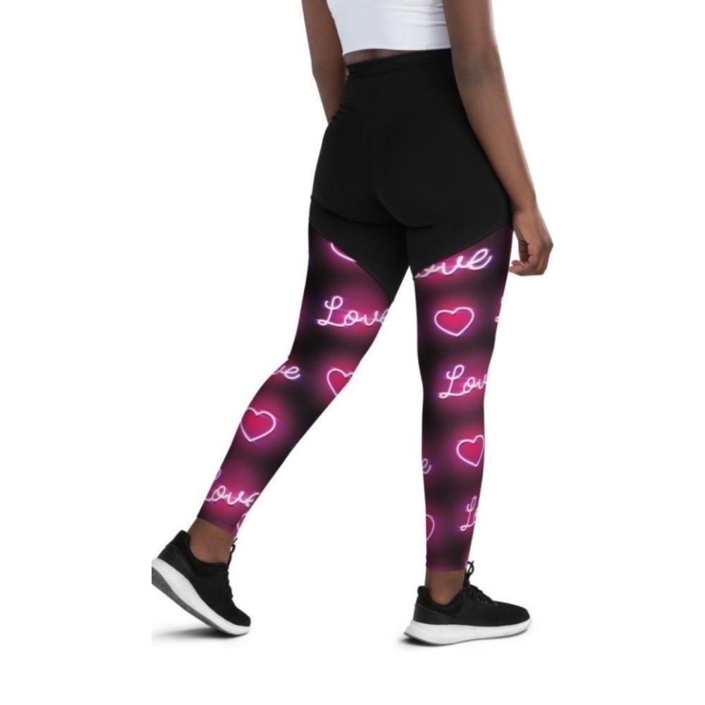 Neon Love Women Compression Legging