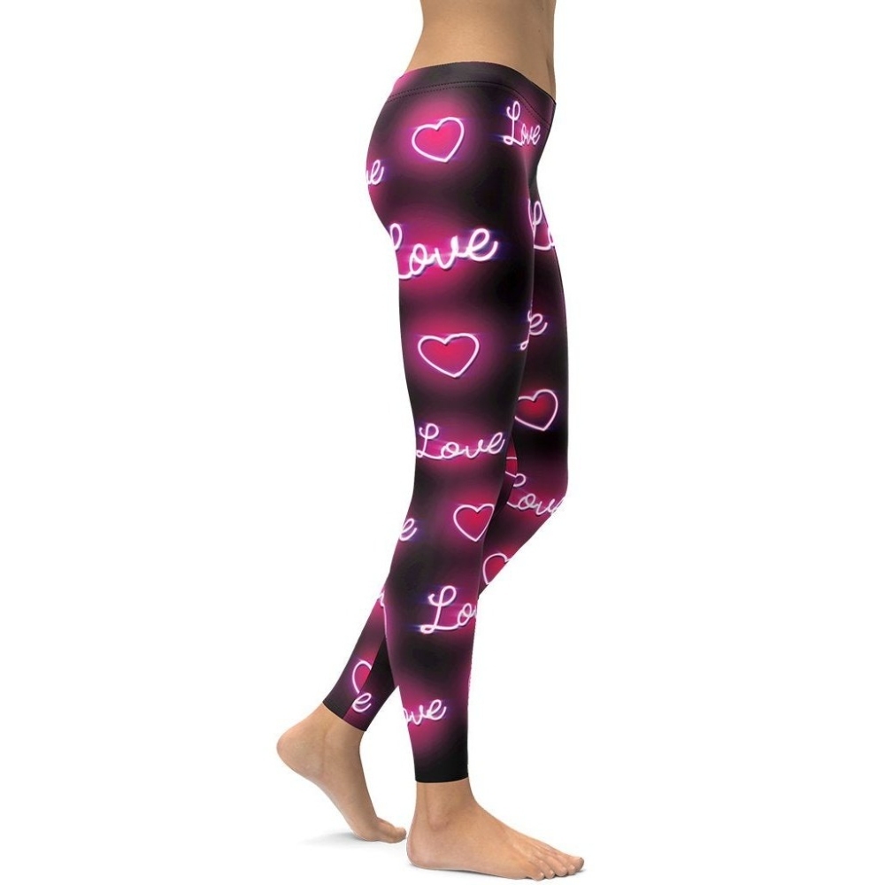 Neon Love Women Compression Legging