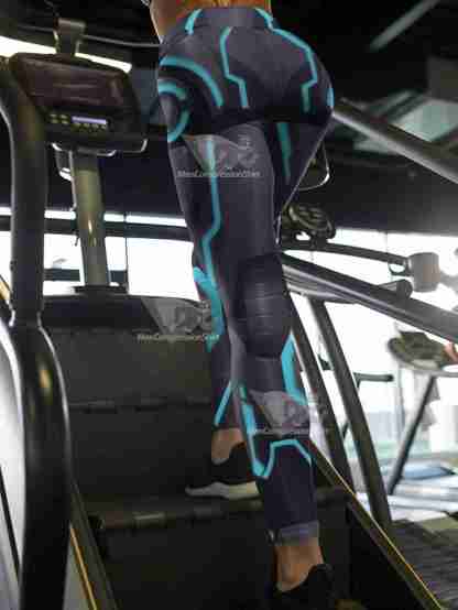 Neon Tech Iron Man Women Compression Leggings