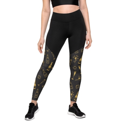 New Year Celebration Women Compression Legging