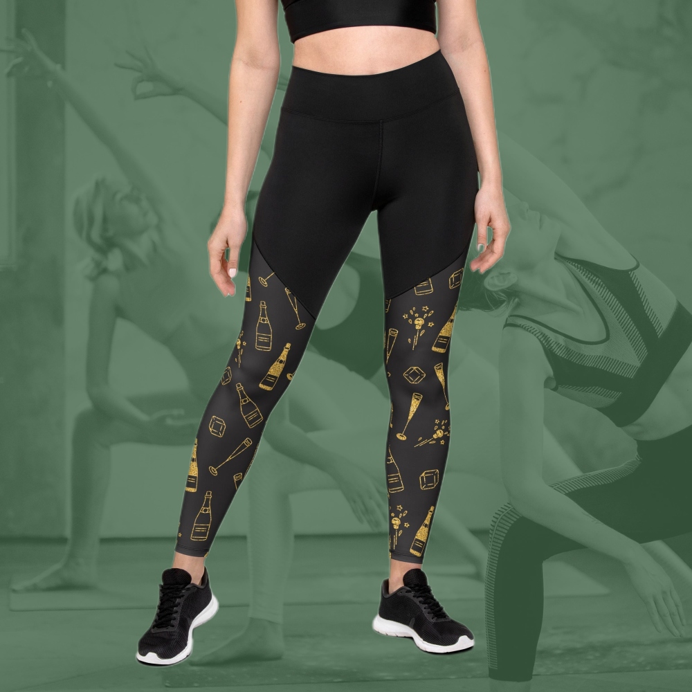 New Year Celebration Women Compression Legging