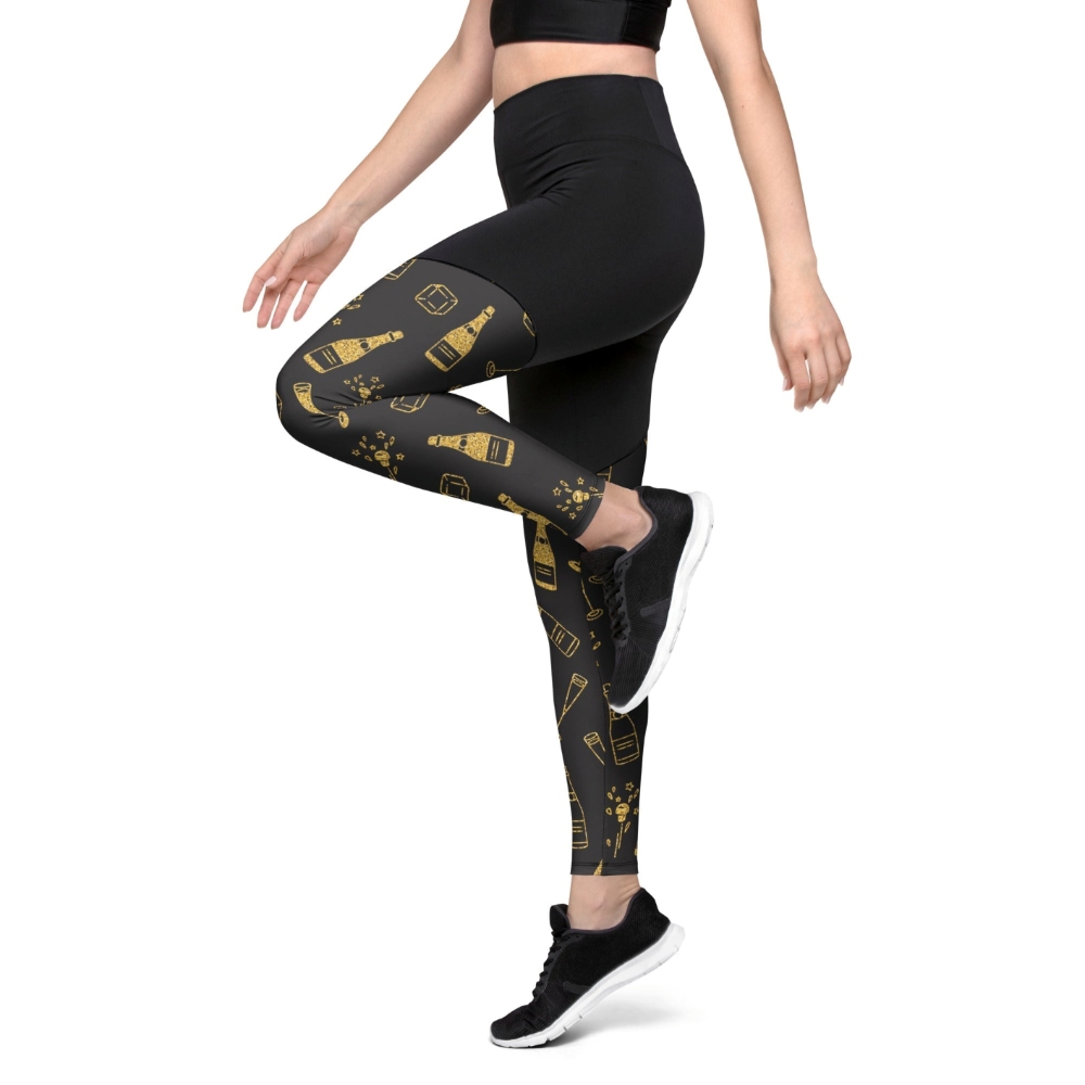 New Year Celebration Women Compression Legging