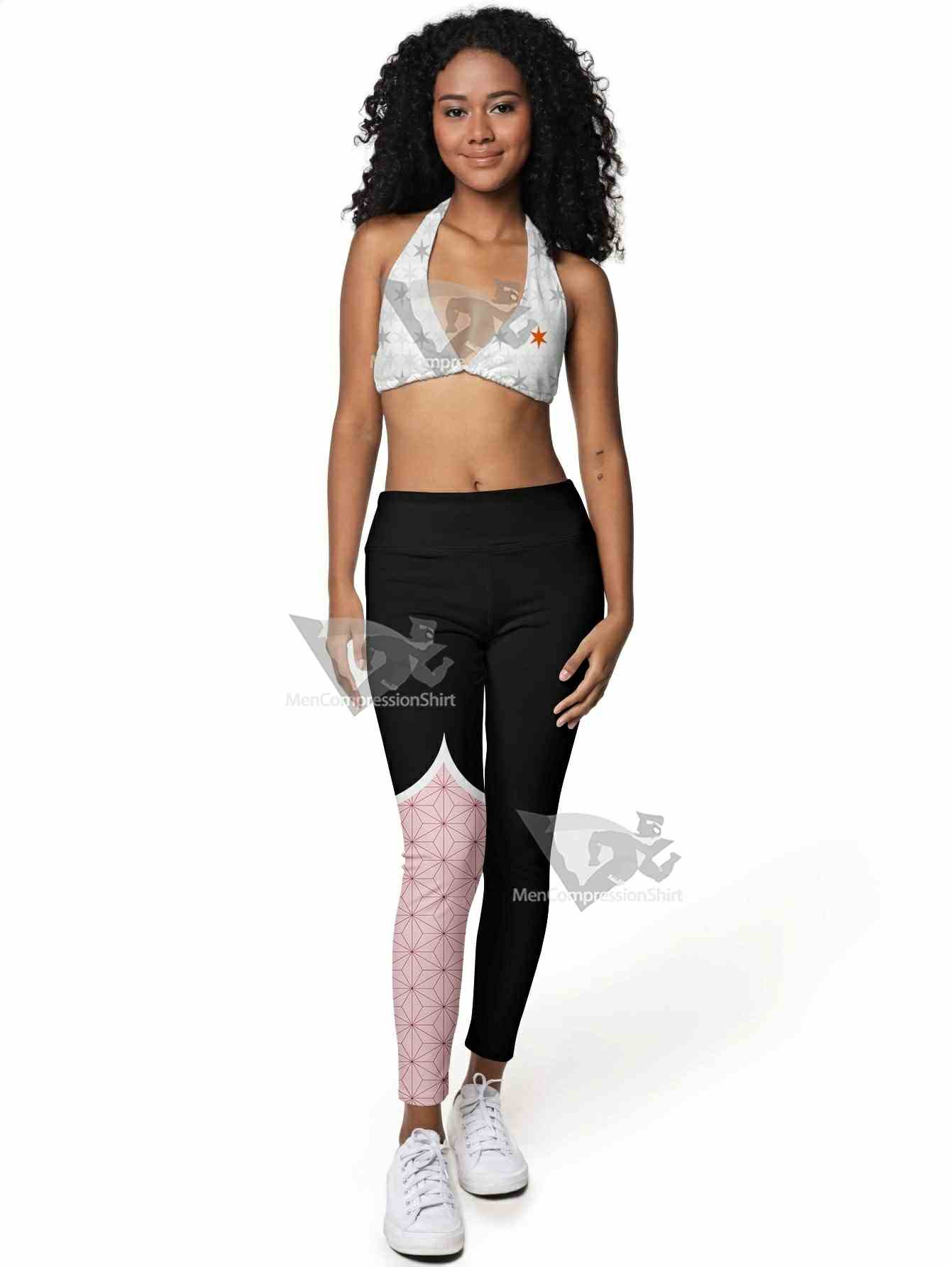 Nezuko Boot Style Women Compression Leggings