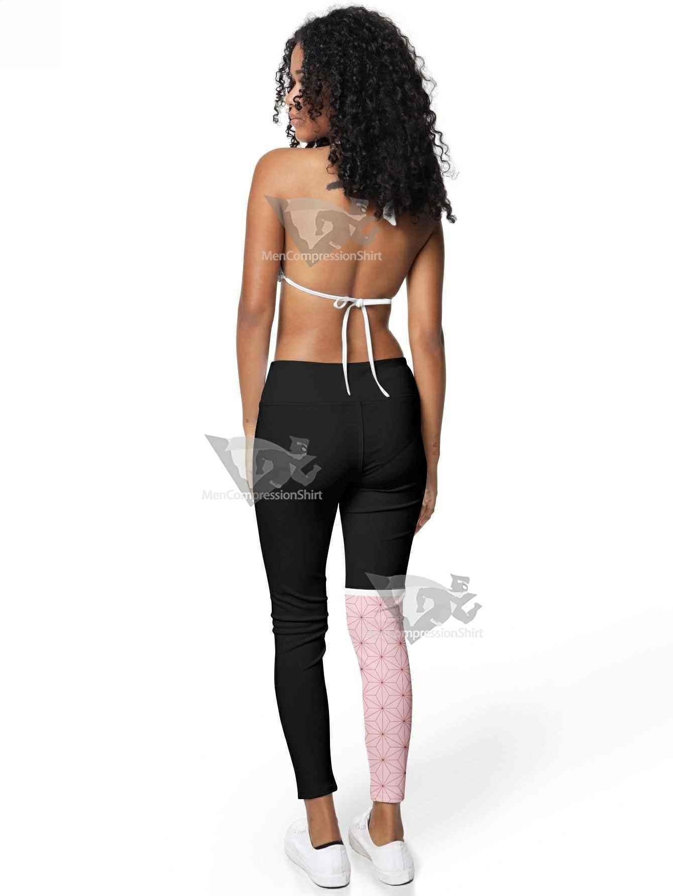 Nezuko Boot Style Women Compression Leggings