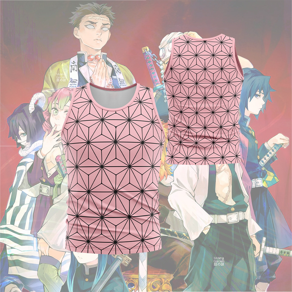 Nezuko Kamado Demon Slayer Sleeveless Compression Shirt