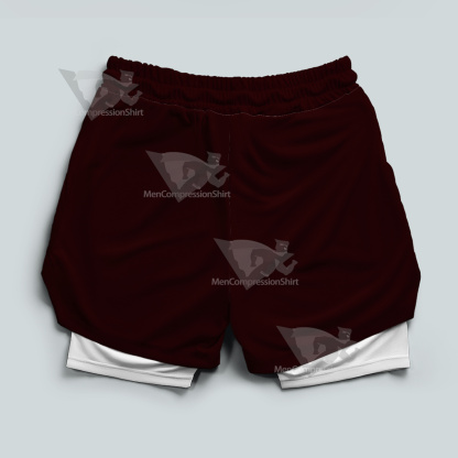 Ninja Kamui Red Men Compression Gym Short