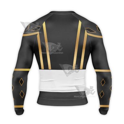 Ninja Rangers Black Ranger Cosplay Long Sleeve Compression Shirt