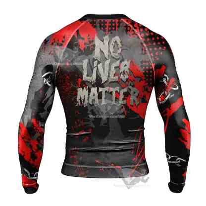 No Lives Matter Jason Voorhees Mens Long Sleeve Rash Guard