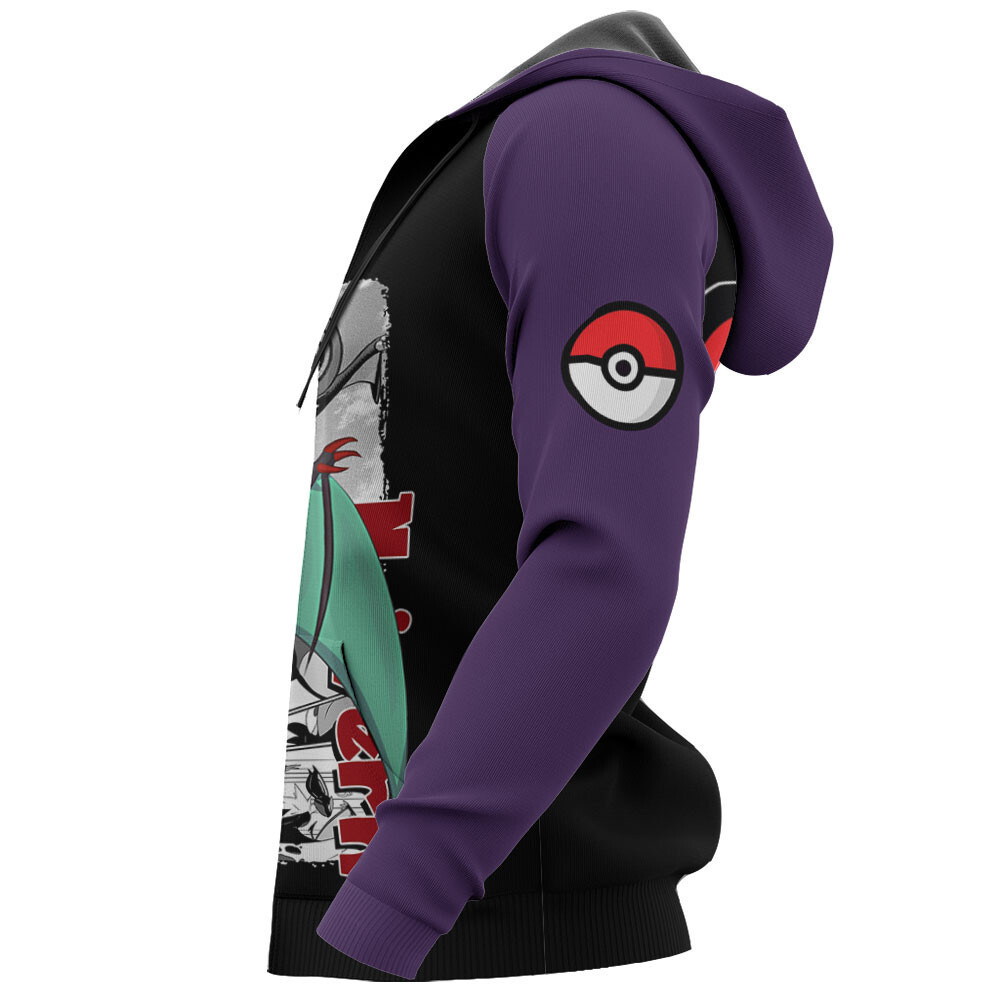 Noivern Zip Up Hoodie Mix Manga – MensCompressionShirt