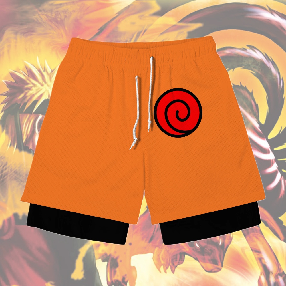 Nrt Uzumaki Anime Compression Gym Shorts