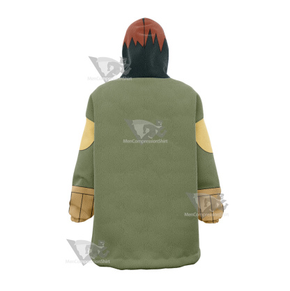 Oban Star Racers Eva Wei Green Cosplay Snug Oversized Blanket Hoodie