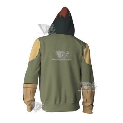 Oban Star Racers Eva Wei Green Cosplay Zip Up Hoodie