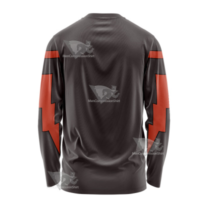 Oban Star Racers Rick Thunderbolt Red Cosplay Long Sleeve Shirt