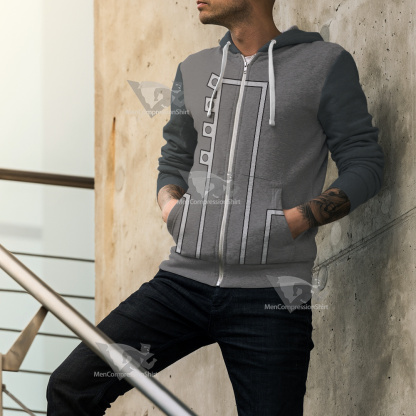 Oban Star Racers Spirit Grey Cosplay Zip Up Hoodie