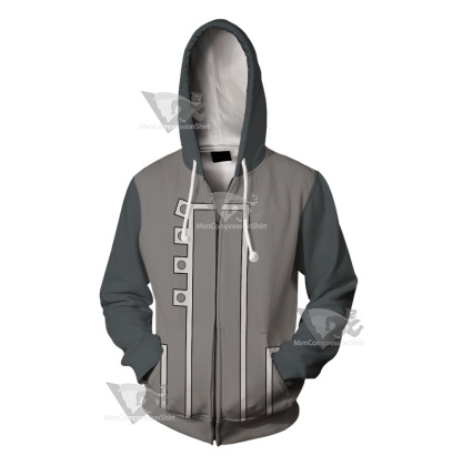 Oban Star Racers Spirit Grey Cosplay Zip Up Hoodie