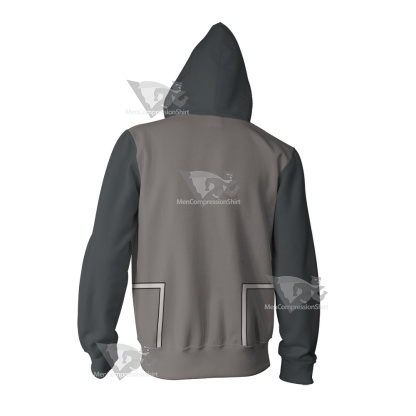 Oban Star Racers Spirit Grey Cosplay Zip Up Hoodie