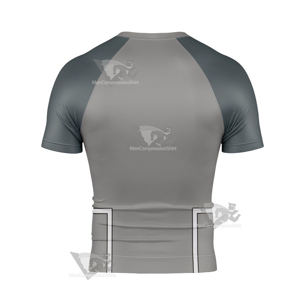 Oban Star Racers Spirit Grey Short Sleeve Compression Shirt