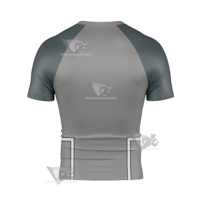 Oban Star Racers Spirit Grey Short Sleeve Compression Shirt