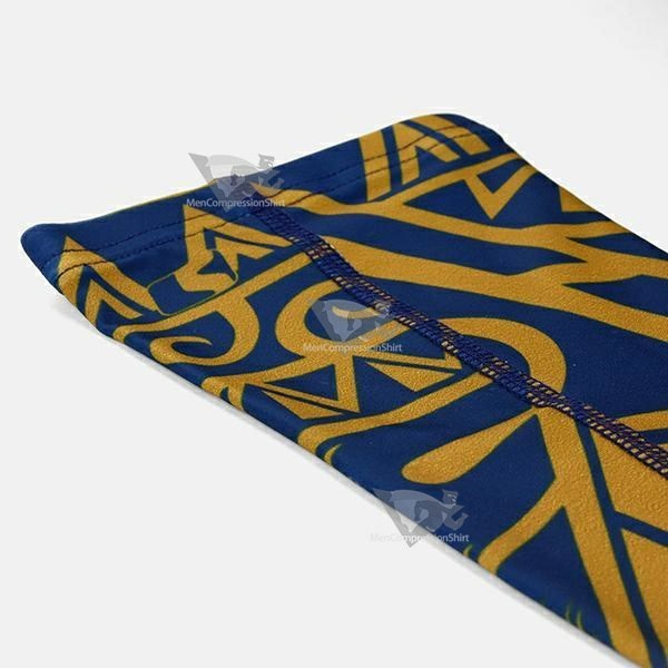 Oceanic Warrior Gold Navy Kids Arm Sleeve