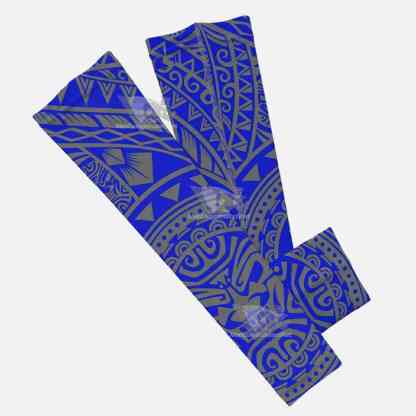 Oceanic Warrior Gray Blue Arm Sleeve