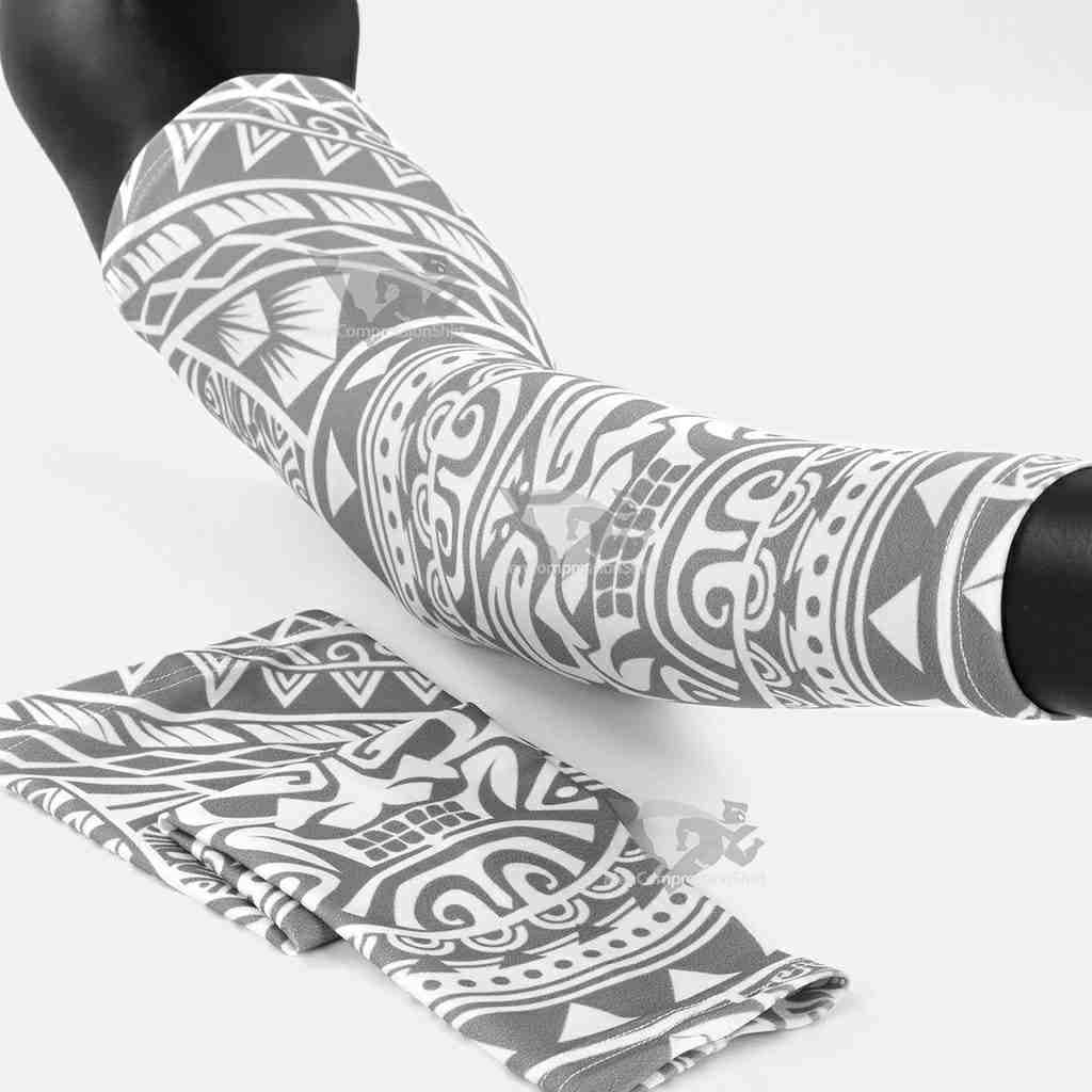 Oceanic Warrior Gray Kids Arm Sleeve