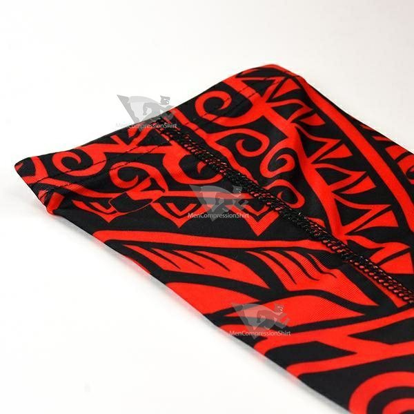 Oceanic Warrior Red Black Kids Arm Sleeve
