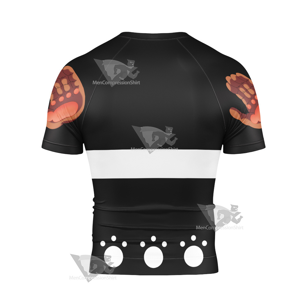 One Piece Bartholomew Kuma Short Sleeve Compression Shirt