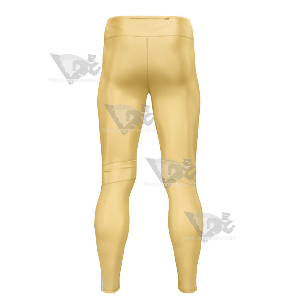 One Piece Brook Yellow Mens Compression Legging