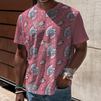 One Piece Chopper Skull Flag Cosplay T-Shirt