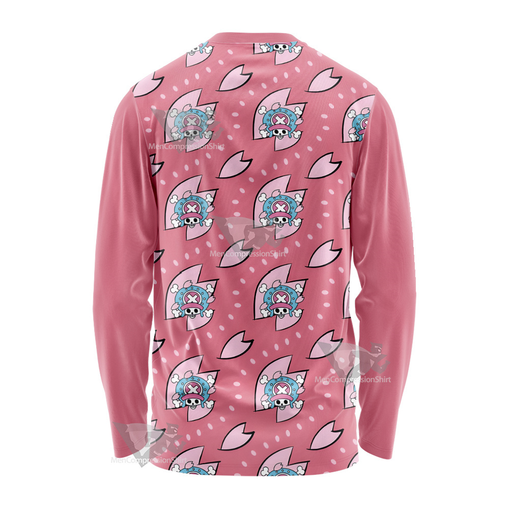 One Piece Chopper Skull Flag Long Sleeve Shirt