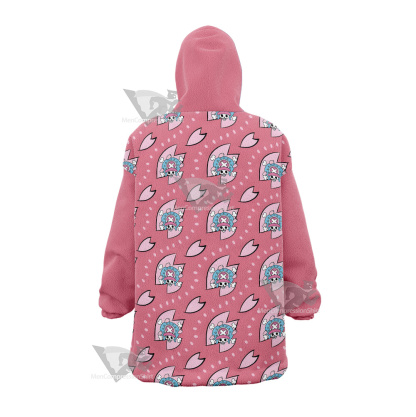 One Piece Chopper Skull Flag Snug Oversized Blanket Hoodie