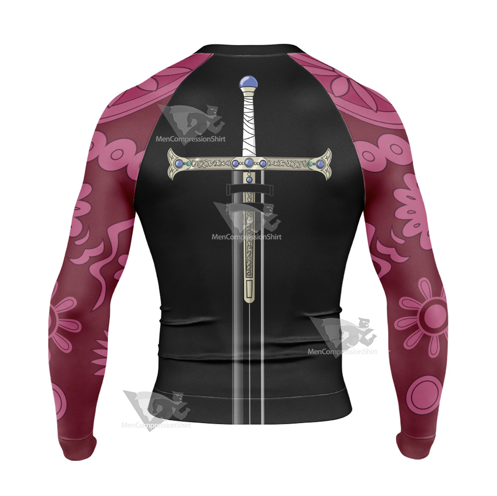 One Piece Dracule Mihawk Long Sleeve Compression Shirt