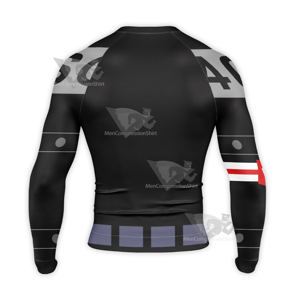 One Piece Egghead Arc Nico Robin Black Long Sleeve Compression Shirt