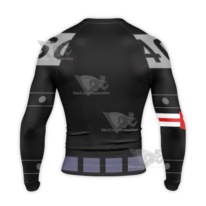 One Piece Egghead Arc Nico Robin Black Long Sleeve Compression Shirt