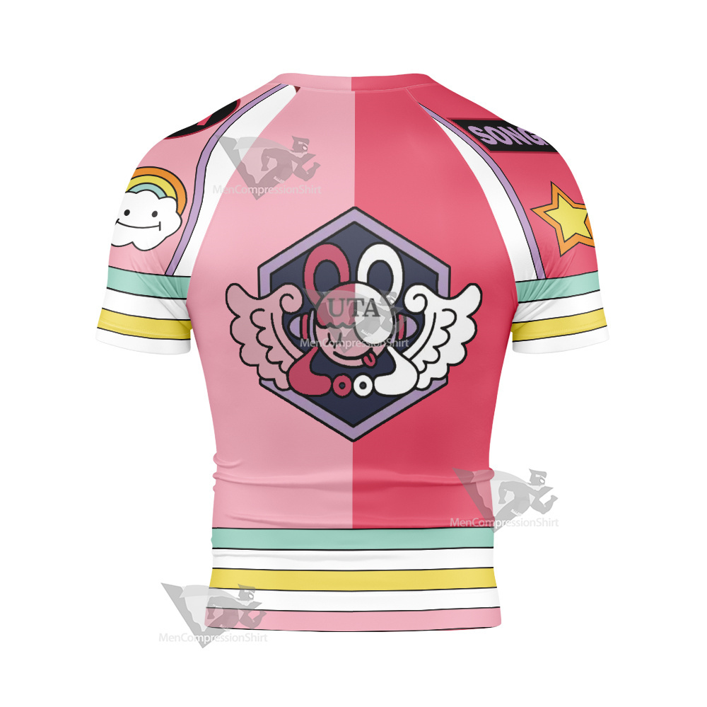 One Piece Film Red 2022 Movie Diva Uta Short Sleeve Compression Shirt