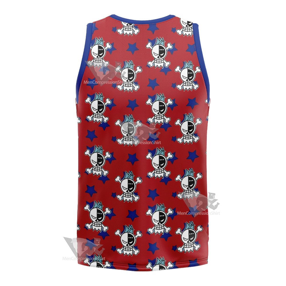 One Piece Franky Skull Flag Basketball Jersey