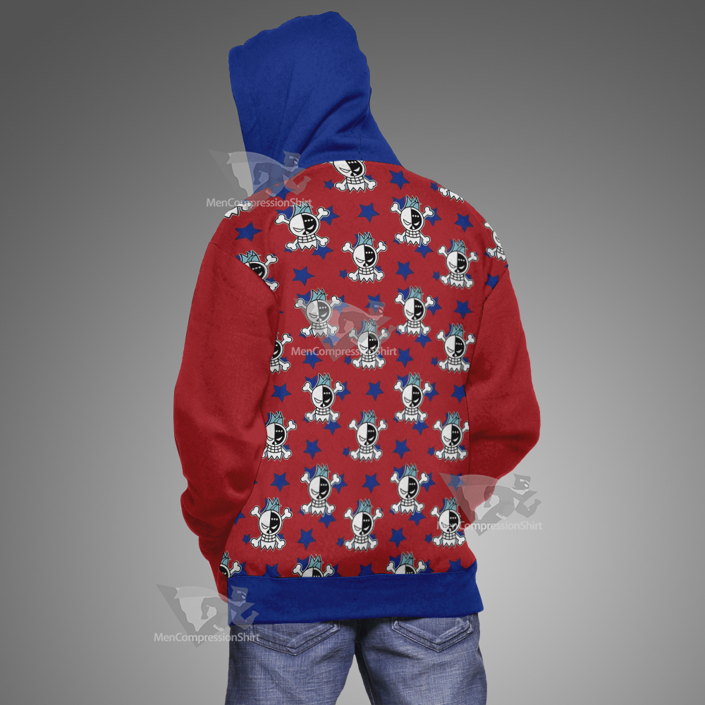 One Piece Franky Skull Flag Cosplay Hoodie
