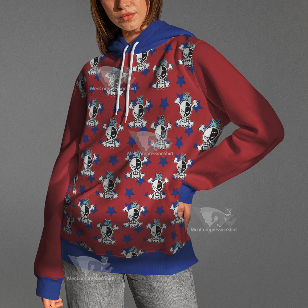 One Piece Franky Skull Flag Cosplay Hoodie