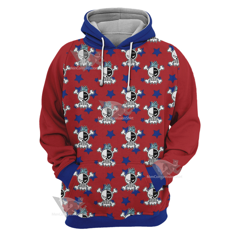 One Piece Franky Skull Flag Cosplay Hoodie
