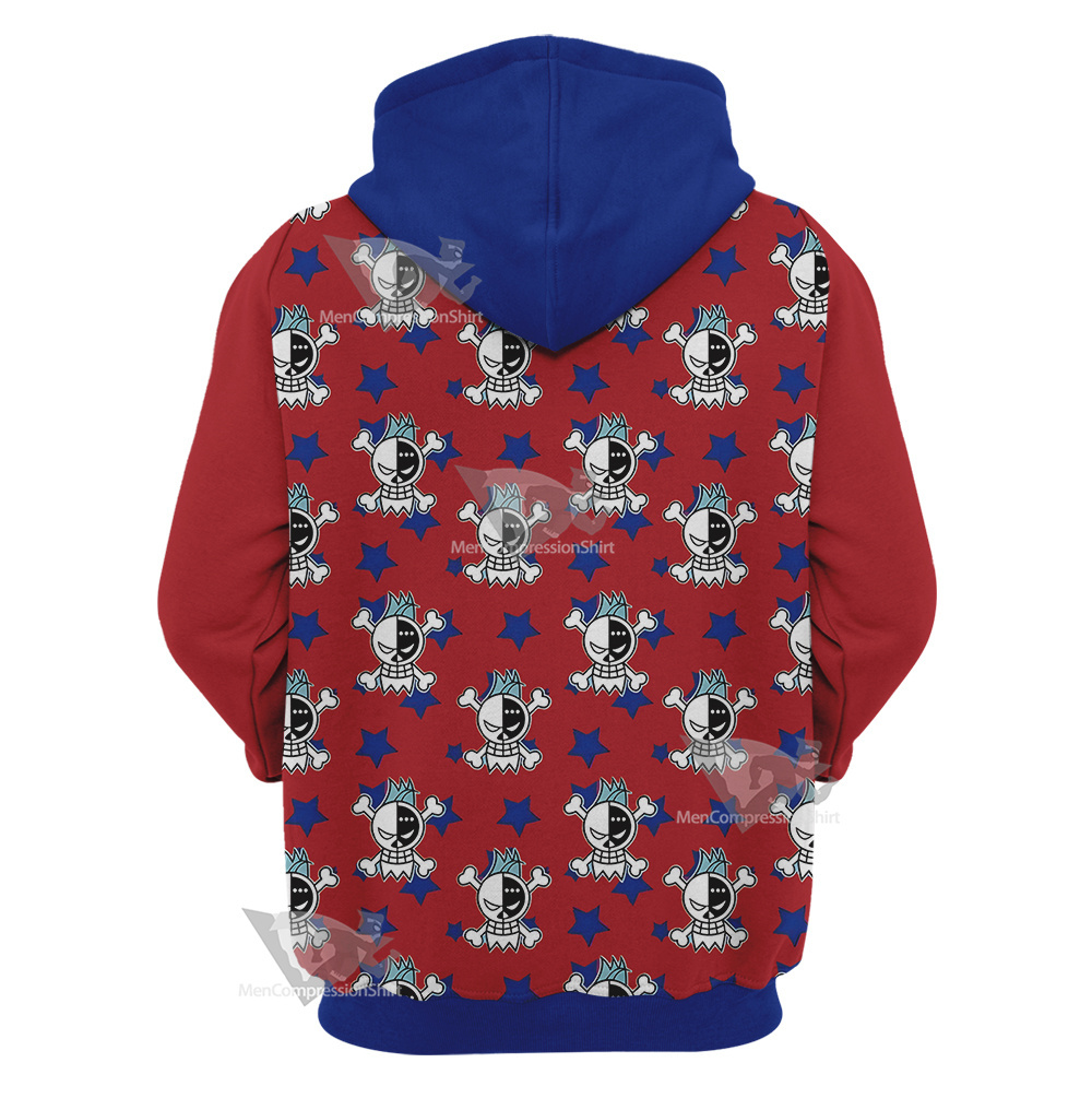 One Piece Franky Skull Flag Cosplay Hoodie