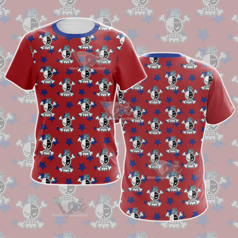 One Piece Franky Skull Flag Cosplay T-Shirt