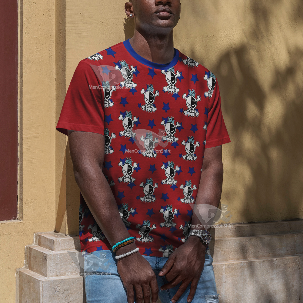 One Piece Franky Skull Flag Cosplay T-Shirt