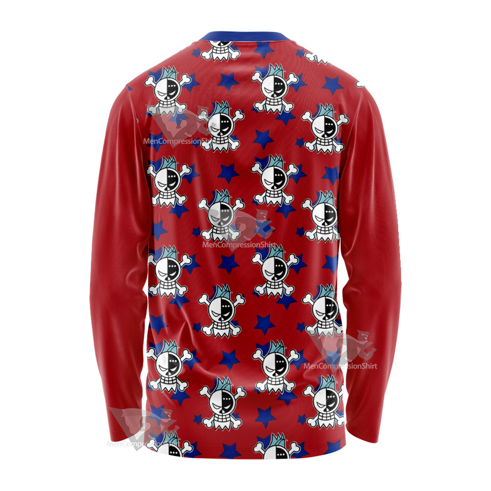 One Piece Franky Skull Flag Long Sleeve Shirt