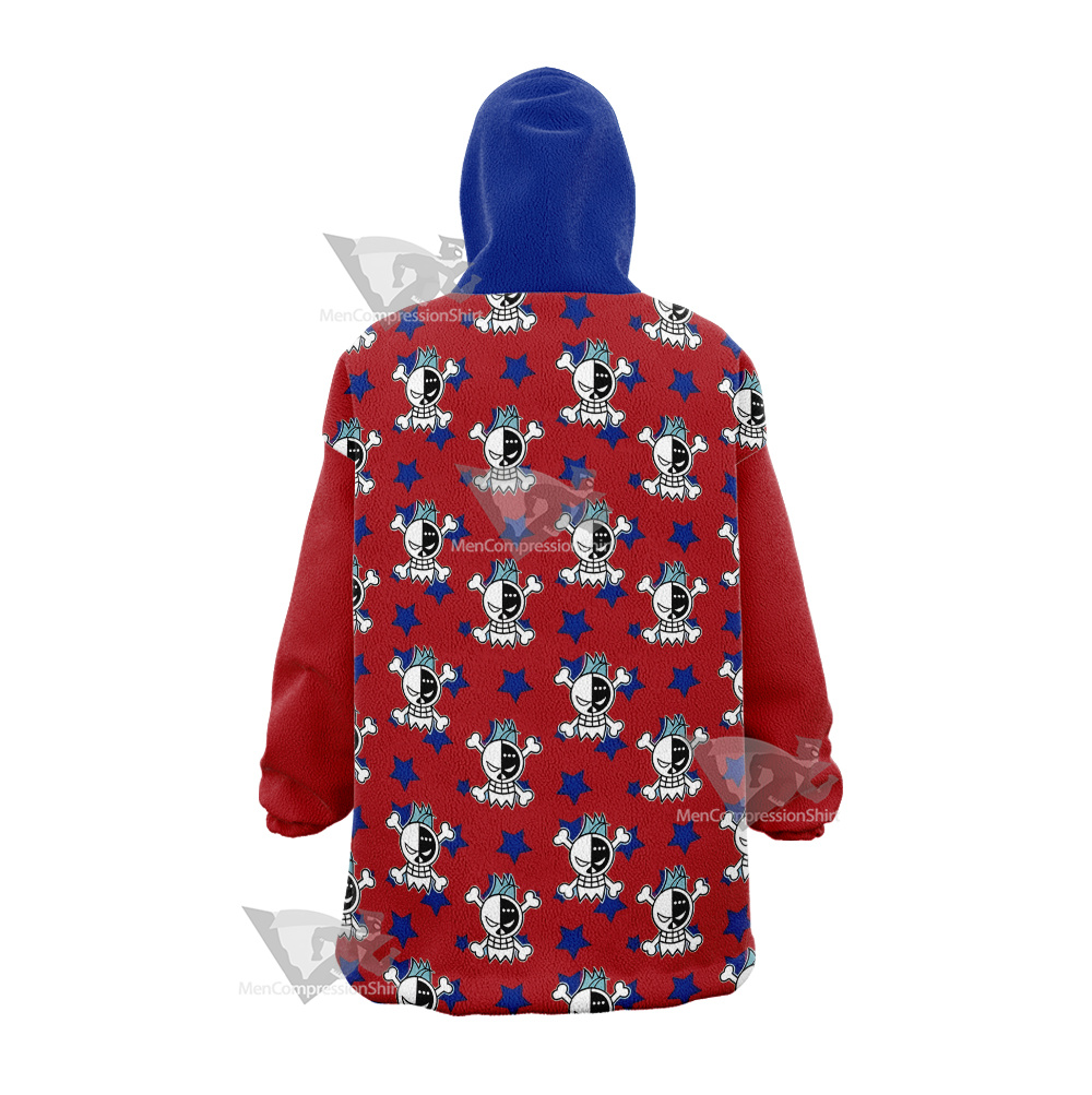 One Piece Franky Skull Flag Snug Oversized Blanket Hoodie
