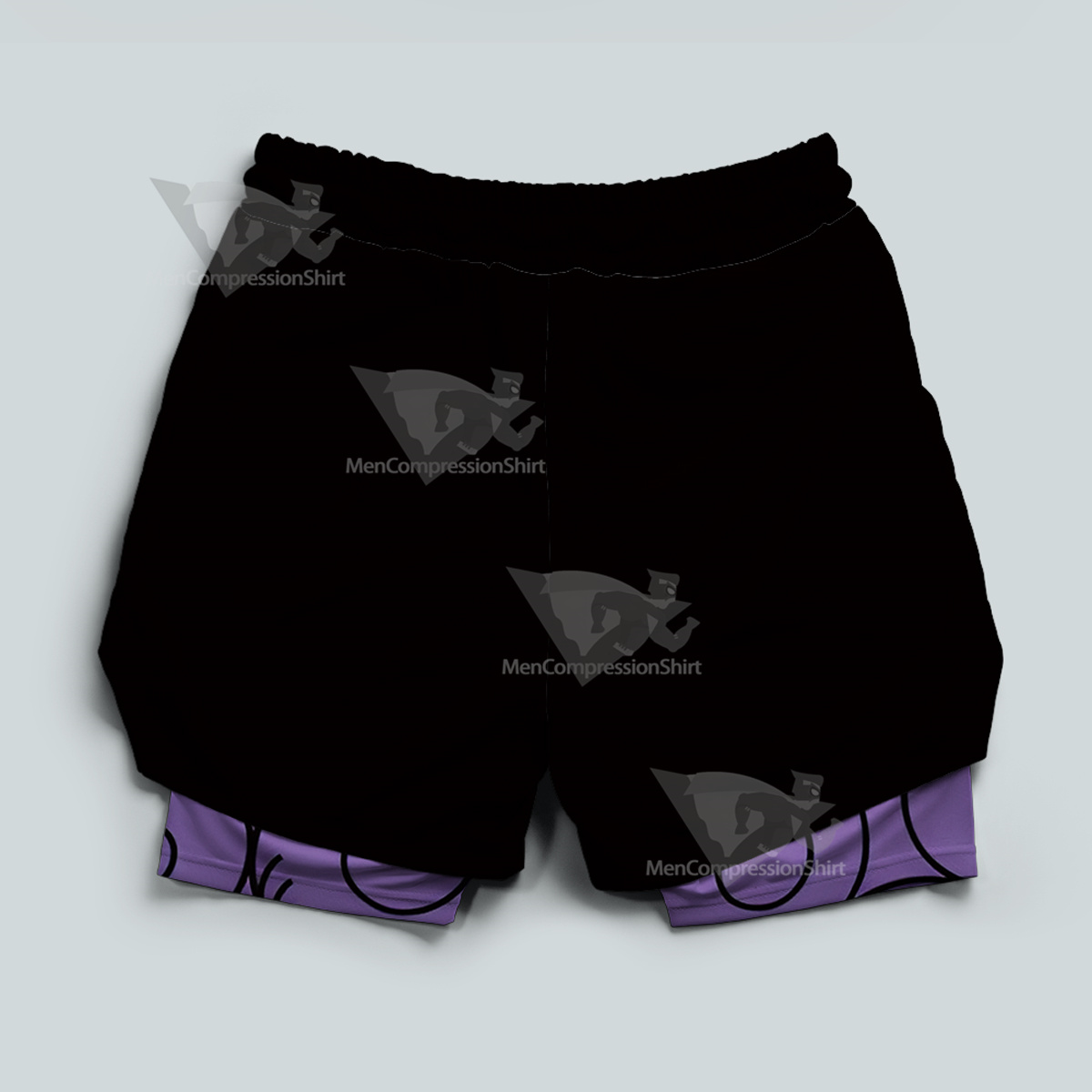 One Piece Gum Men Compression Gym Short