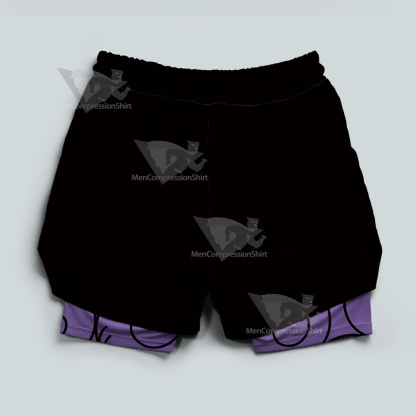 One Piece Gum Men Compression Gym Short