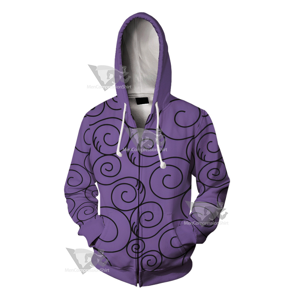 One Piece Gumgum Cosplay Zip Up Hoodie